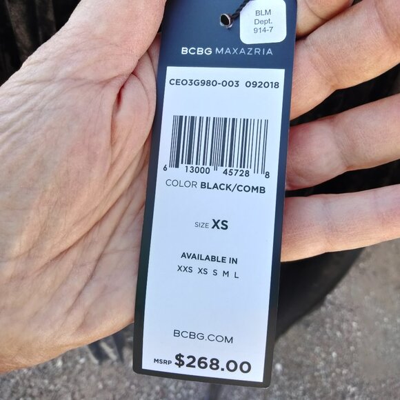 BCBG MAXAZRIA Skirt BCBG MAX AZRIA Elastic Waist NOSWT Velvet Look XS - Picture 5 of 7